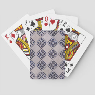 Delft Tile Blue Antique Art Pattern Playing Cards