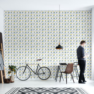 Delft Tile Blue White  Wallpaper