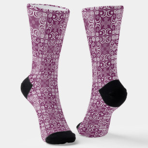 Delft tile ethnic national Dutch pattern Socks