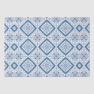 Delft Tile Pattern  Tissue Paper