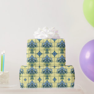 Delft Tile Pattern  Wrapping Paper