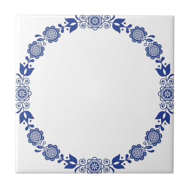  delft tiles reproductions modern flowers (Front)