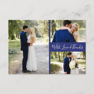 Delfts Blauw   Delft Blue Thank You Photos Collage Card