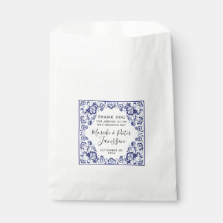 Delfts Blauw | Delft Blue Wedding Custom Thank You Favour Bags
