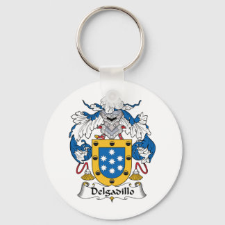 Delgadillo Family Crest Key Ring