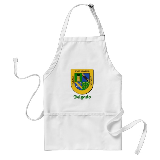 Delgado Family Shield Apron (Front)