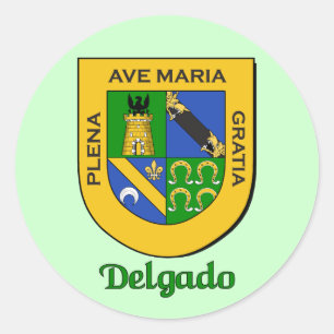 Delgado Family Shield Stickers