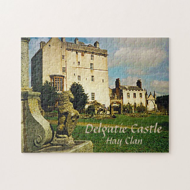 Delgatie Castle – Scottish Hay Clan Jigsaw Puzzle (Horizontal)