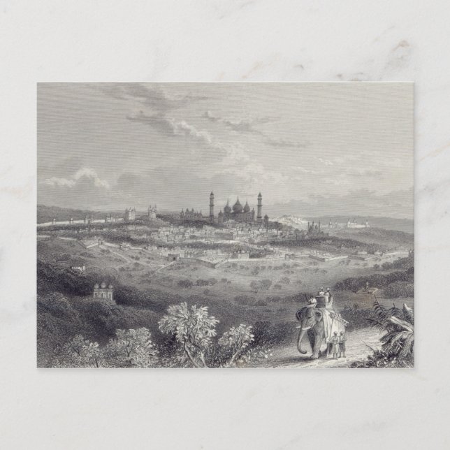 Delhi, engraved by Edward Paxman Brandard Postcard (Front)