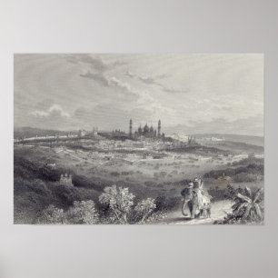 Delhi, engraved by Edward Paxman Brandard Poster