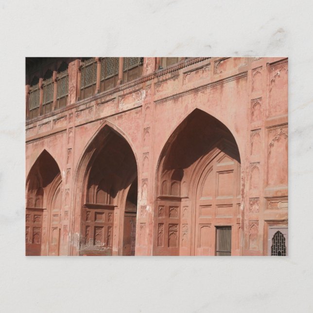 delhi fort arches postcard (Front)