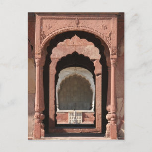 delhi fort doorways postcard