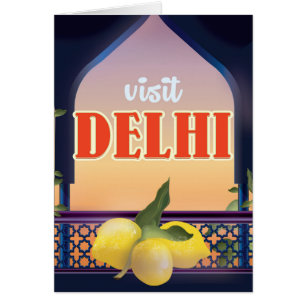 Delhi Vintage Travel Print.