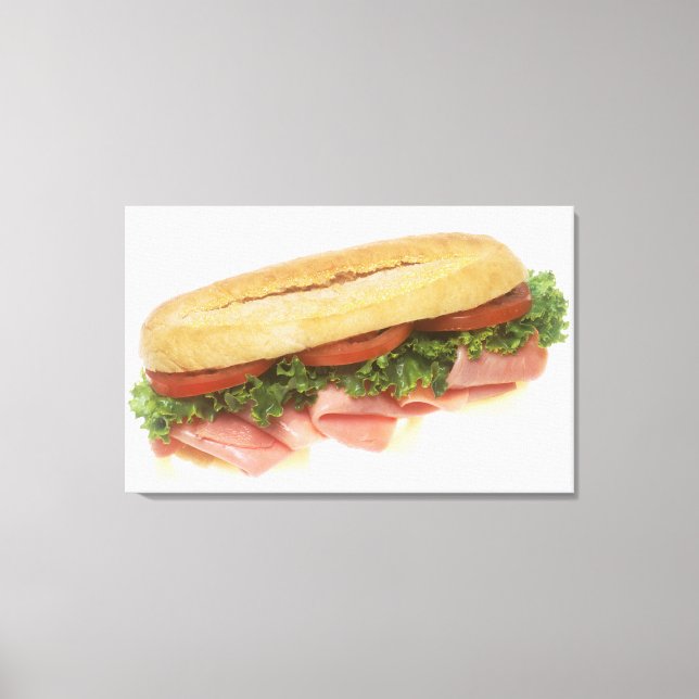 Deli Sandwich Canvas Print (Front)