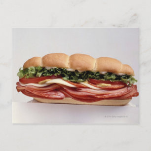 Deli sandwich postcard