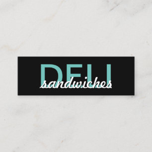 deli sandwiches punch card