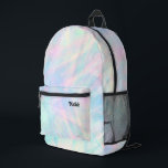 delicate abstract pastel pattern printed backpack<br><div class="desc">pastel background backpack</div>