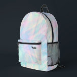 delicate abstract pastel pattern printed backpack<br><div class="desc">pastel background backpack</div>