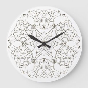 Delicate Arabesque Large Clock