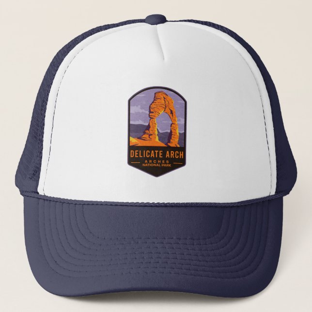 Delicate Arch Arches National Park Trucker Hat (Front)
