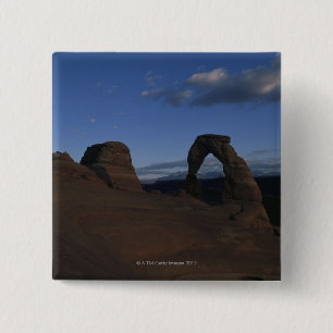 Delicate Arch, Arches National Park, Utah. 15 Cm Square Badge