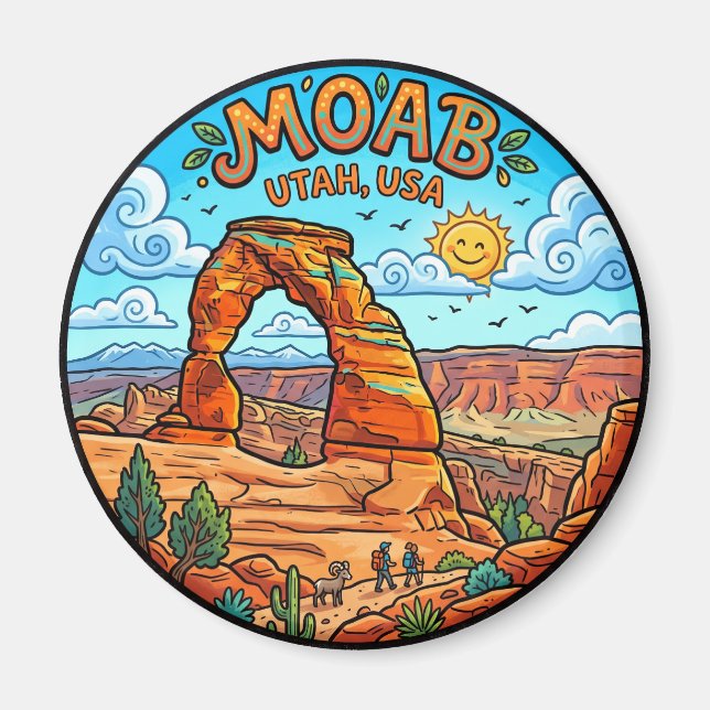 Delicate Arch, Arches National Park Utah Magnet (Front)