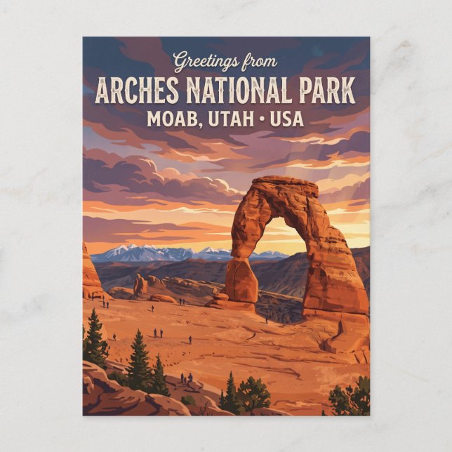 Delicate Arch, Arches National Park Utah Postcard (Front)
