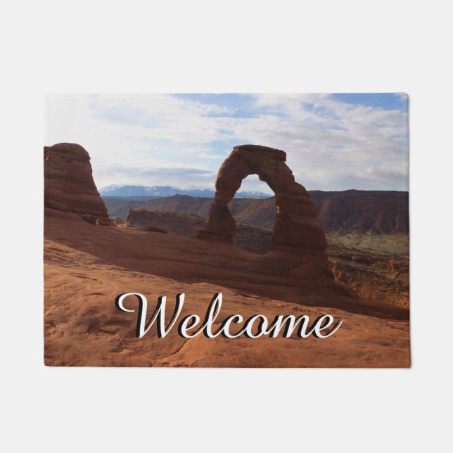 Delicate Arch I at Arches National Park Doormat (Front)
