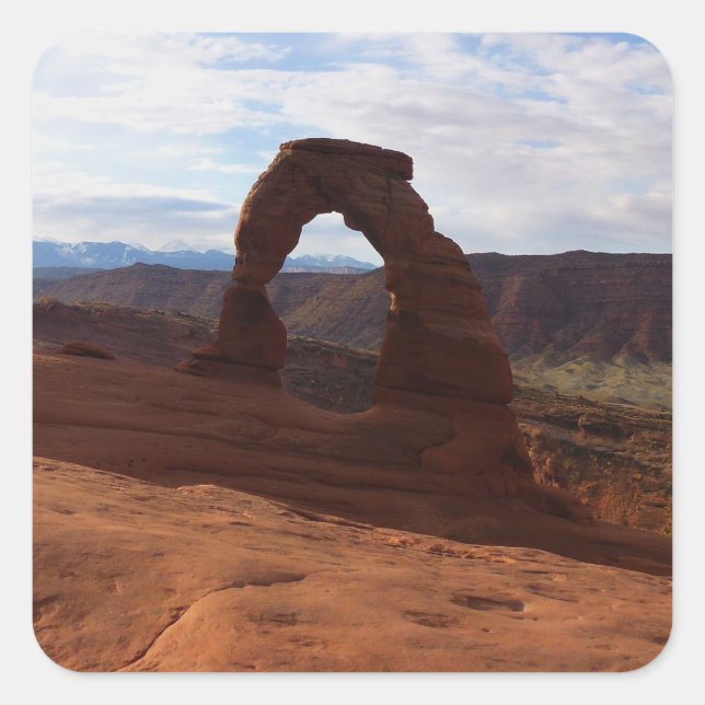 Delicate Arch I at Arches National Park Square Sticker (Front)