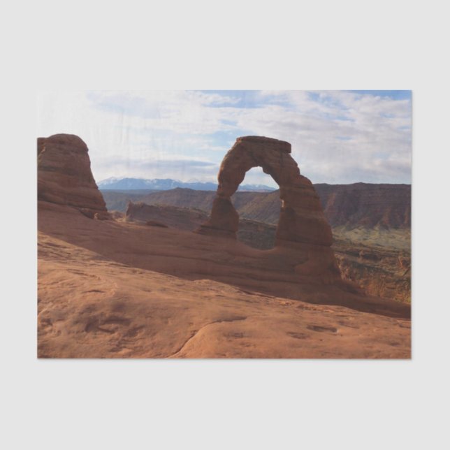 Delicate Arch I at Arches National Park Tissue Paper (Front)