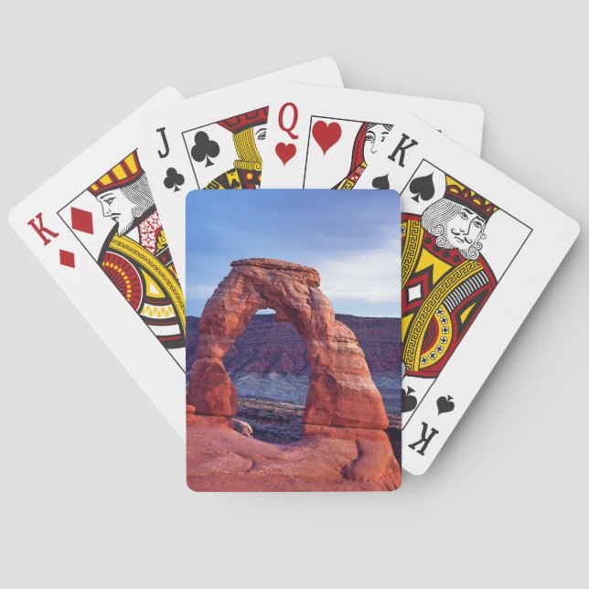 Delicate Arch in Arches National Park - Utah, USA Playing Cards (Back)