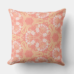 Delicate Art Nouveau Florals Cushion