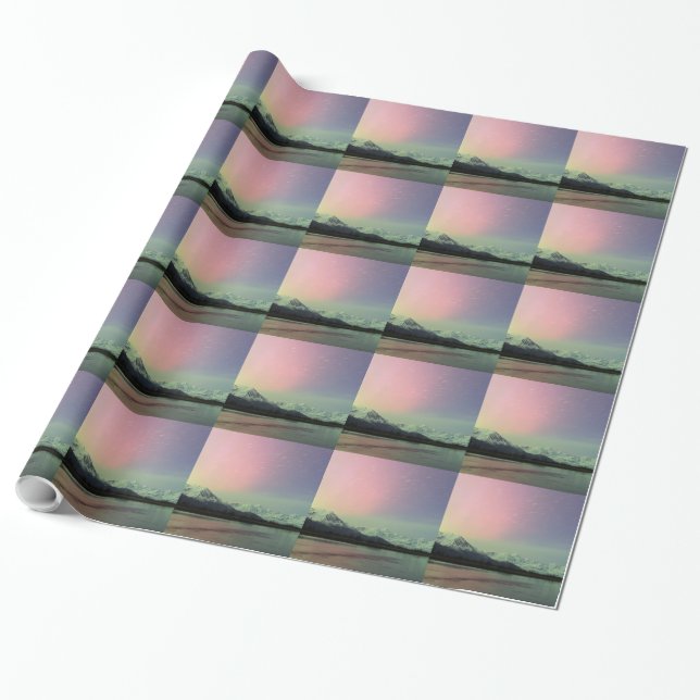 Delicate Aurora Wrapping Paper (Unrolled)