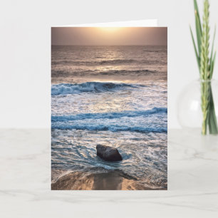Delicate Beach Sunset Card