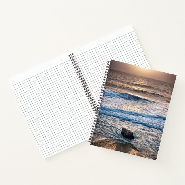 Delicate Beach Sunset Notebook (Inside)