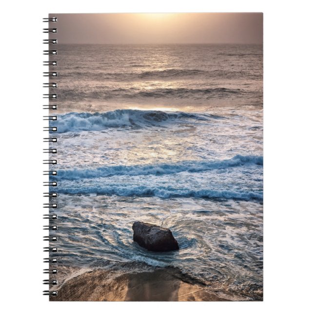 Delicate Beach Sunset Notebook (Front)