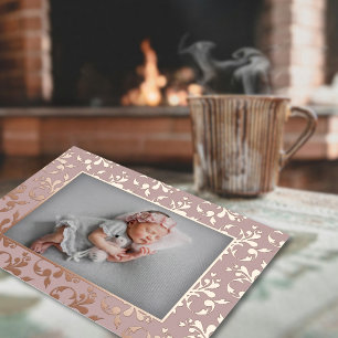 Delicate Birth Announcement Foil Card