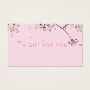 Delicate Blossom Floral Pink Gift Certificate