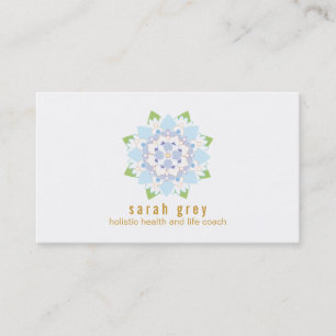 Delicate Blue Lotus Flower  Business Card