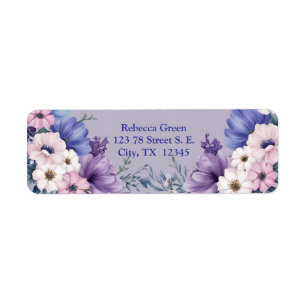 Delicate Blue, White, Pink & Purple Summer Blooms