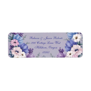 Delicate Blue, White, Pink & Purple Summer Blooms
