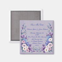 Delicate Blue, White, Pink & Purple Summer Blooms