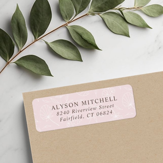 Delicate Blush Floral Return Address (Creator Uploaded)