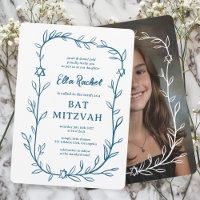 Delicate Botanical CUSTOM PHOTO Bar Bat Mitzvah
