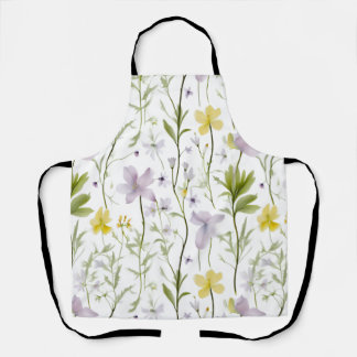Delicate Botanical Minimalist Apron