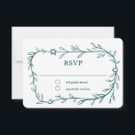 Delicate Botanical Star of David Bar Bat Mitzvah RSVP Card<br><div class="desc">Perfect response card for a bat mitzvah, bar mitzvah or other Jewish celebration! Hand drawn delicate leaf trame art for you! FULLY CUSTOMIZABLE! Click on “Personalise” above to edit the text. Click "edit using design tool" to adjust the fonts, colours and placements and to add text to the back side...</div>