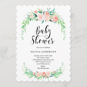 Delicate Bouquet Baby Shower Invitation