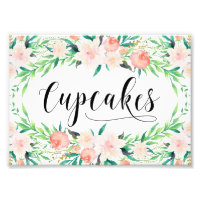 Delicate Bouquet Cupcakes Print