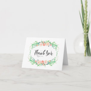 Delicate Bouquet Thank You Note Card