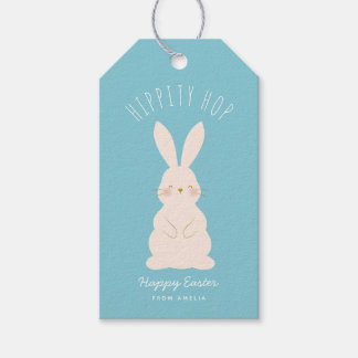 Delicate Bunnies Personalised Easter Gift Tag